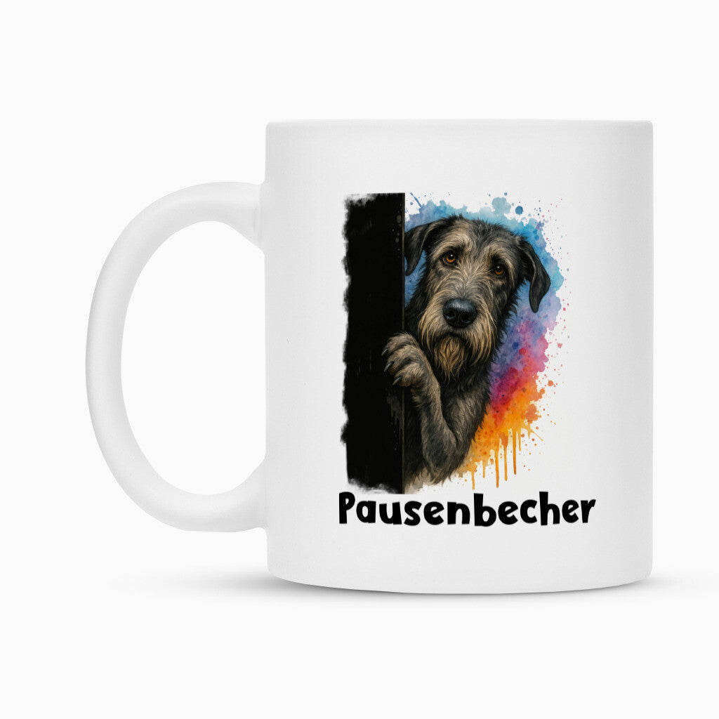 Tasse "Irischer Wolfshund - Pausenbecher" – hunde-shirt.de