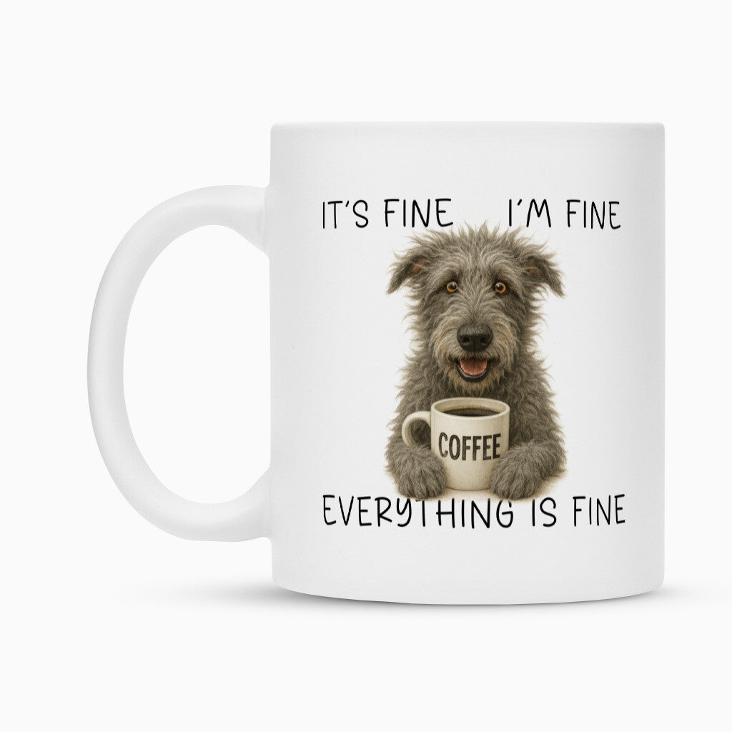 Tasse "Irischer Wolfshund - It´s fine..." – hunde-shirt.de