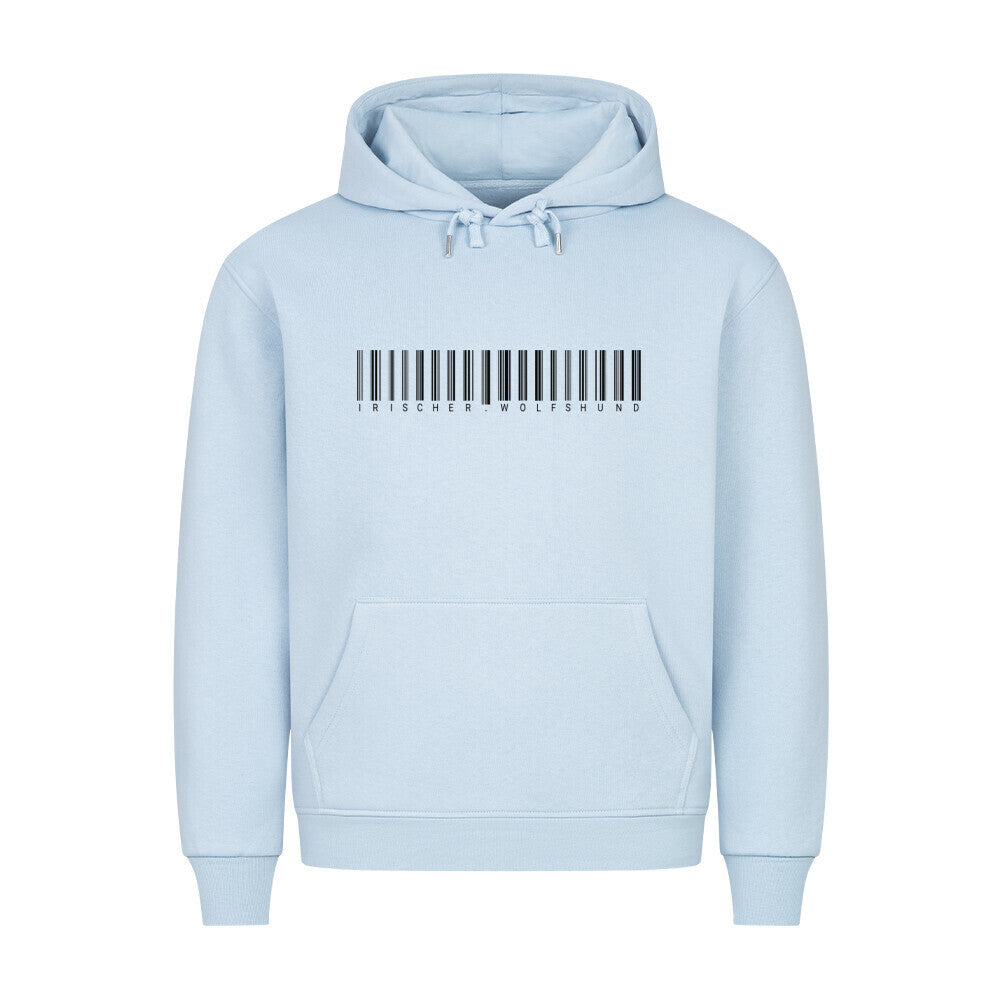 Premium Hoodie "Wolfshund - Scan" Babyblau – hunde-shirt.de
