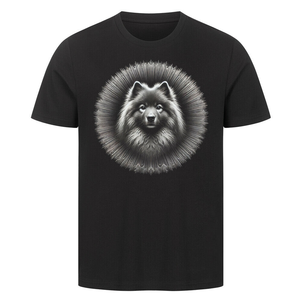 Premium T-Shirt "Wolfsspitz - Bright" Schwarz – hunde-shirt.de