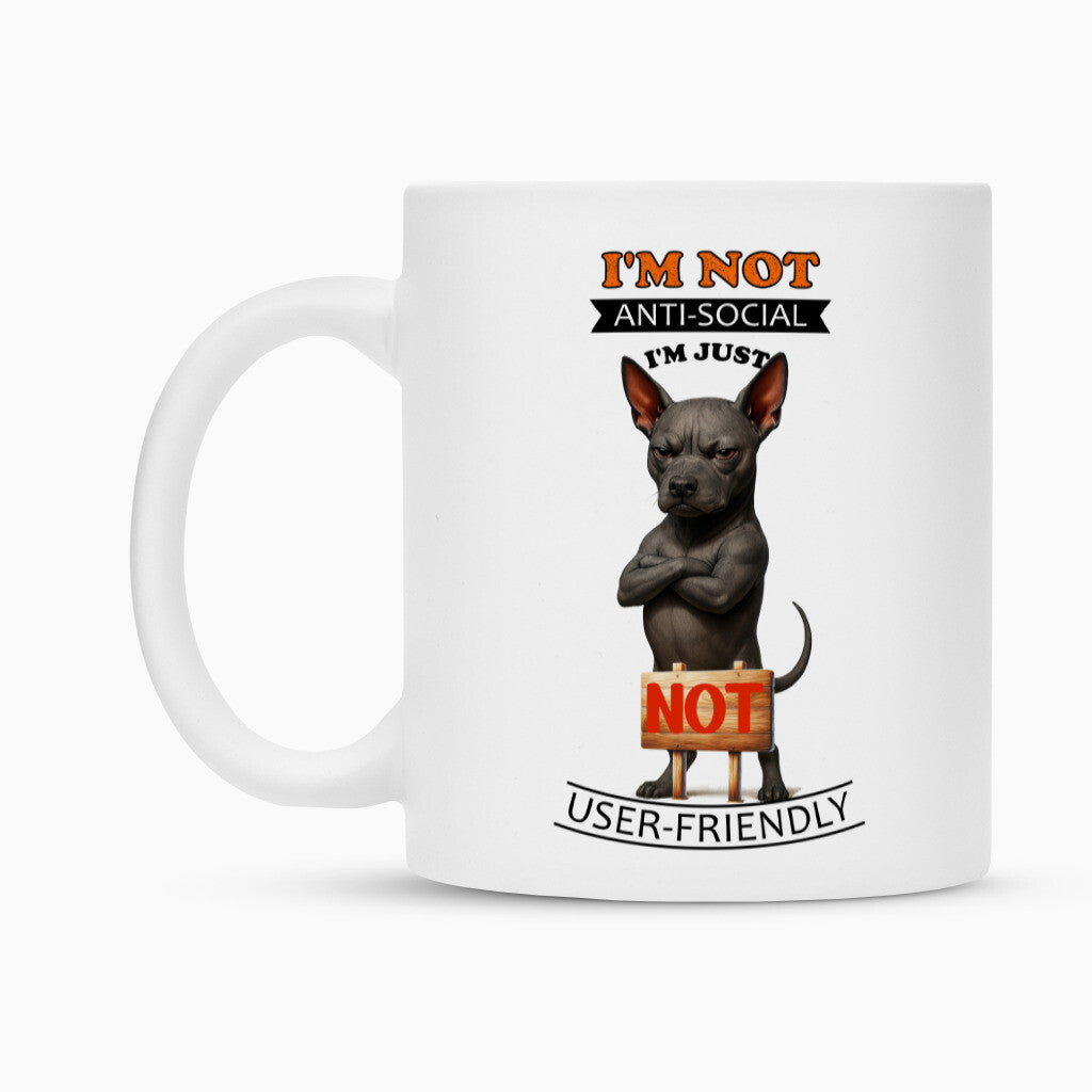 Tasse "Xolo - Anti-Social" – hunde-shirt.de