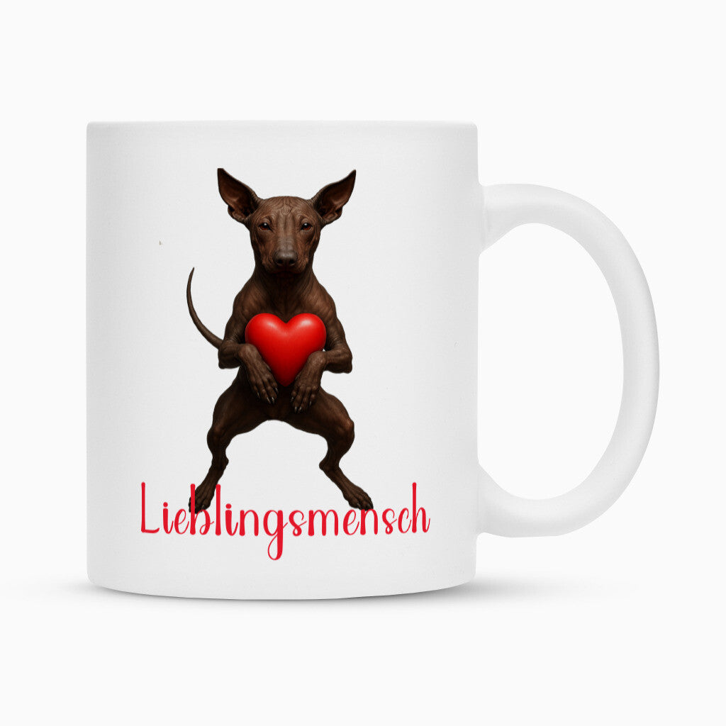 Tasse "Xolo - Lieblingsmensch" Weiß – hunde-shirt.de