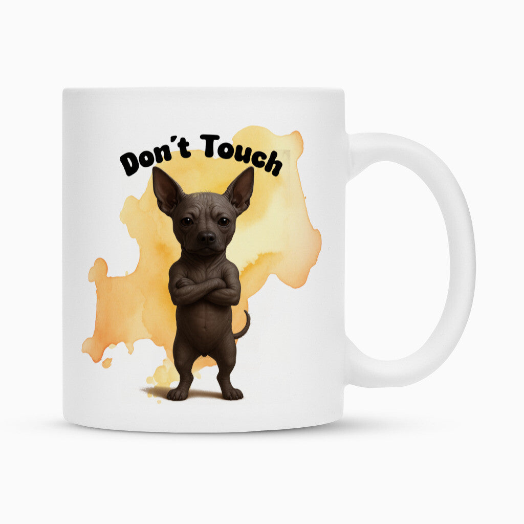 Tasse "Xolo - Don´t touch" Weiß – hunde-shirt.de