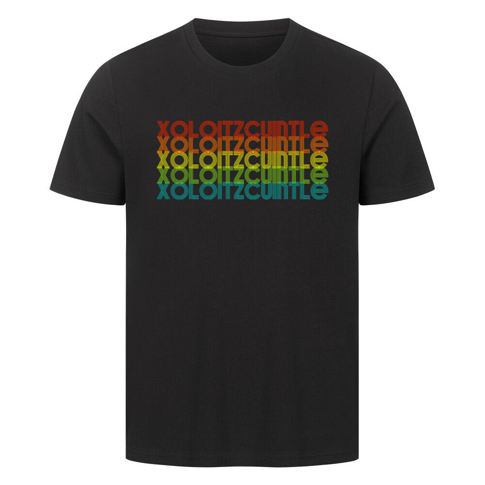 Premium T-Shirt "Xolo - RETRO" Schwarz – hunde-shirt.de