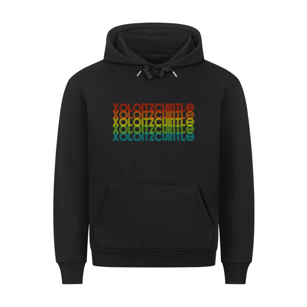 Premium Hoodie "Xolo - RETRO" Schwarz – hunde-shirt.de