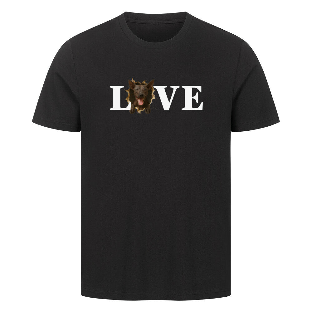 Premium T-Shirt "Xolo - LOVE" Schwarz – hunde-shirt.de