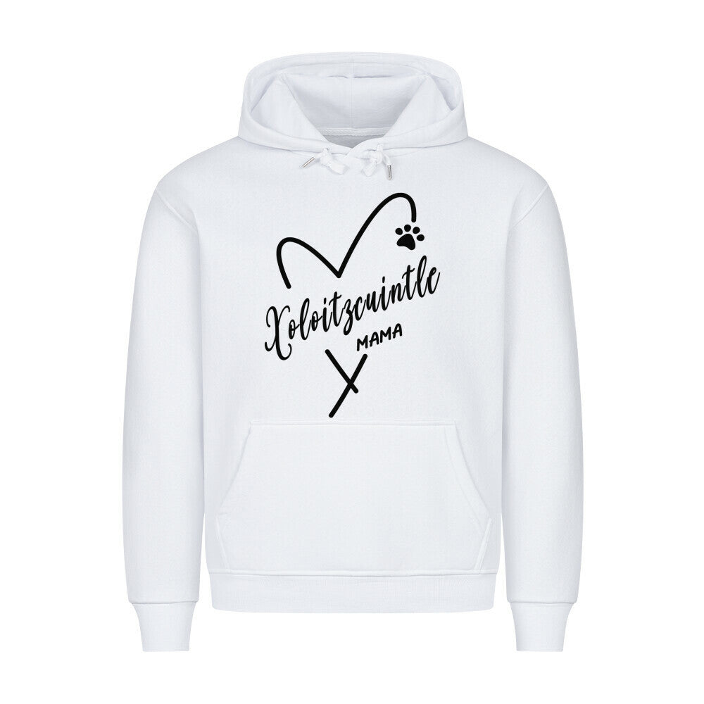 Premium Hoodie "Xolo - Mama" Weiß – hunde-shirt.de