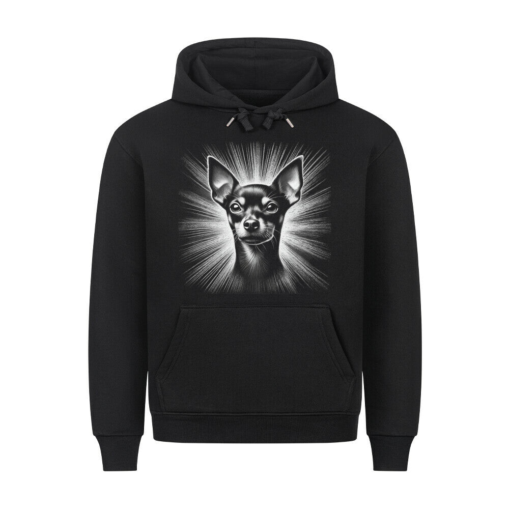 Premium Hoodie "Zwergpinscher - Shine" Schwarz – hunde-shirt.de