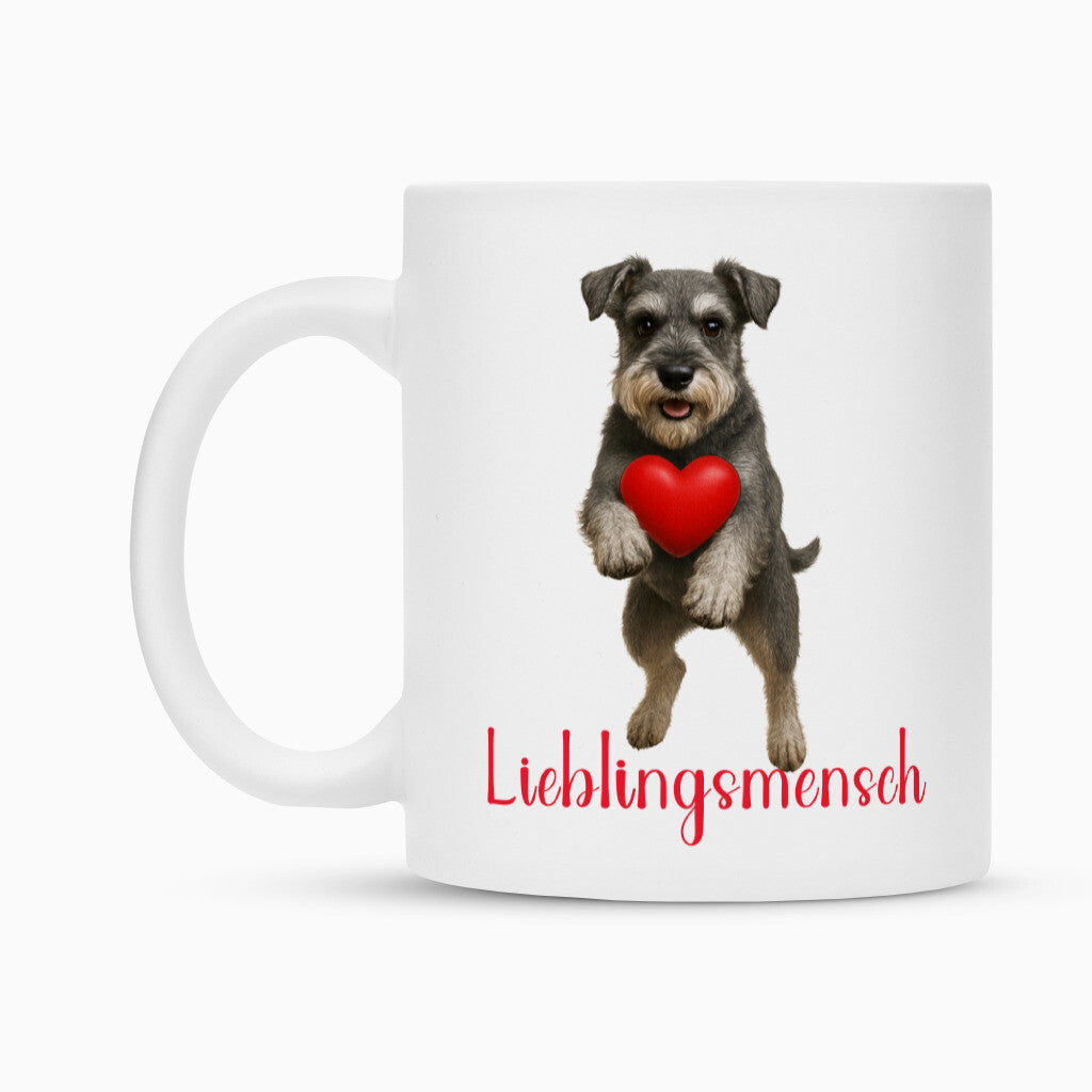 Tasse "Zwergschnauzer - Lieblingsmensch" – hunde-shirt.de