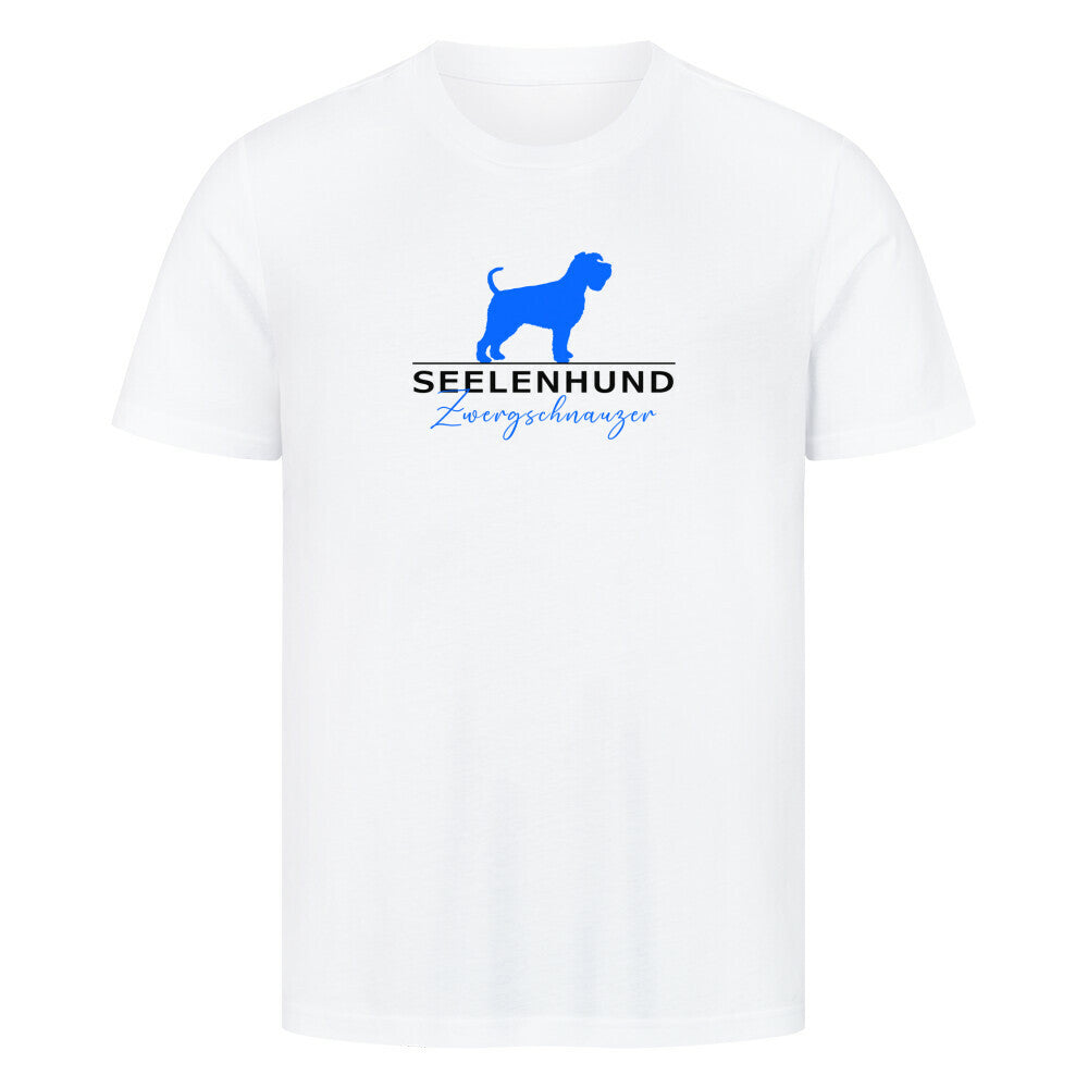 Premium T-Shirt "Zwergschnauzer - Seelenhund" Weiß – hunde-shirt.de