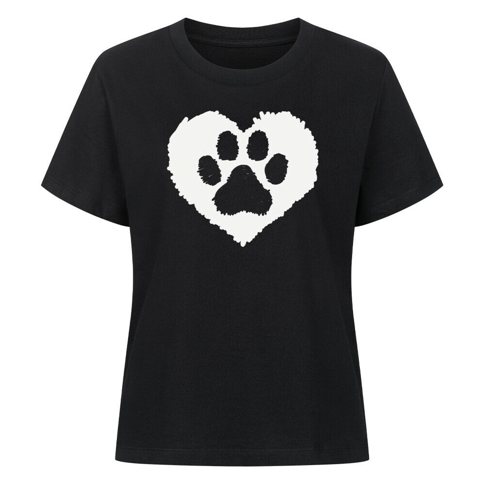 Premium Damen-Shirt "Hundeliebe" Schwarz – hunde-shirt.de