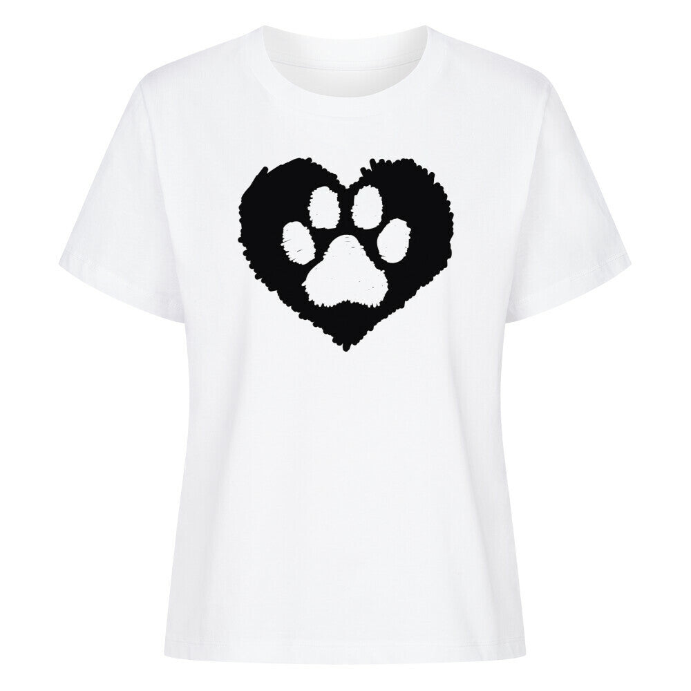 Premium Damen-Shirt "Hundeliebe" Weiß – hunde-shirt.de