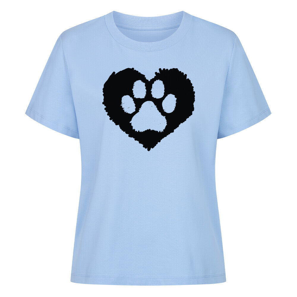 Premium Damen-Shirt "Hundeliebe" Sky Blue – hunde-shirt.de