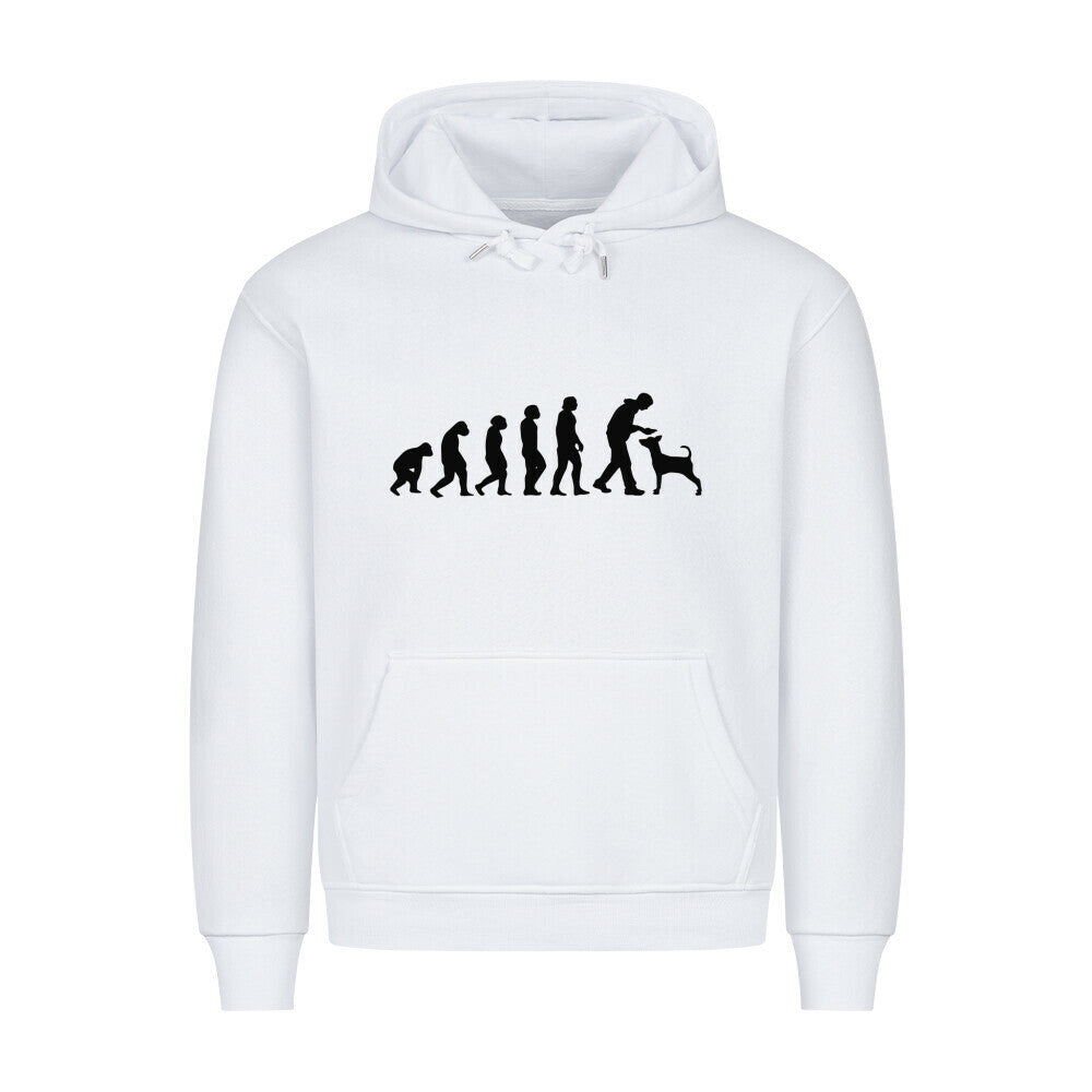 Premium Hoodie "Evolution" Weiß – hunde-shirt.de