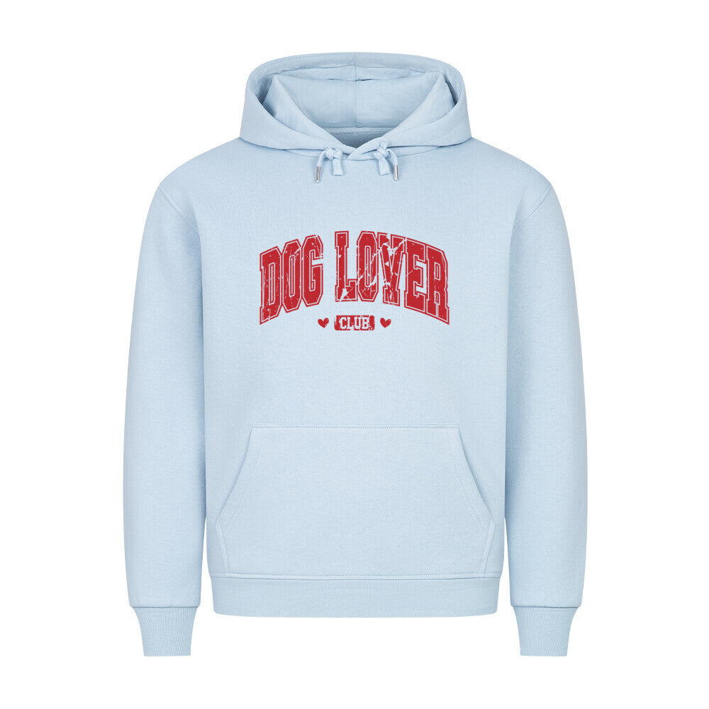Premium Hoodie "DOG LOVER CLUB" Babyblau – hunde-shirt.de