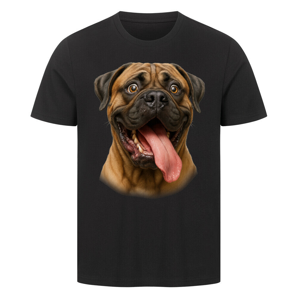 Premium T-Shirt "Bullmastiff - Crazy" Schwarz – hunde-shirt.de