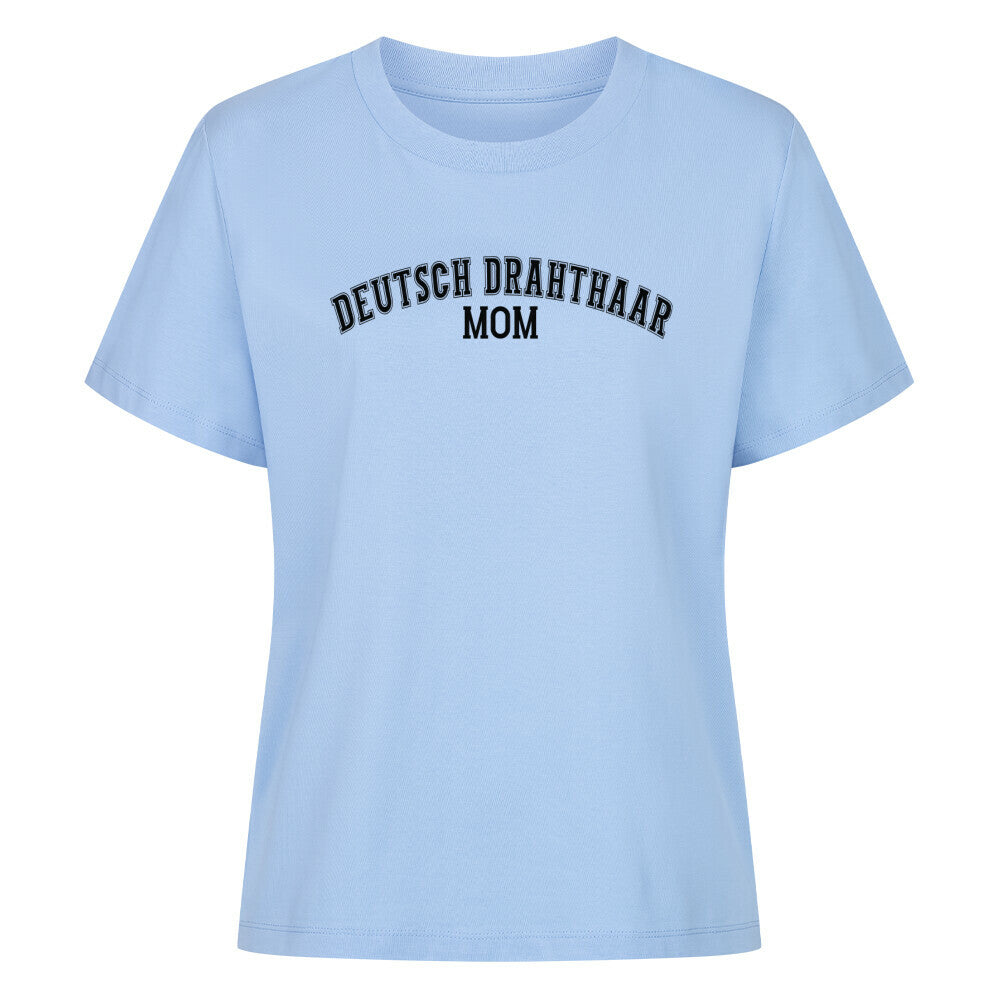 Premium Damen-Shirt "Deutsch Drahthaar - MOM" Sky Blue – hunde-shirt.de
