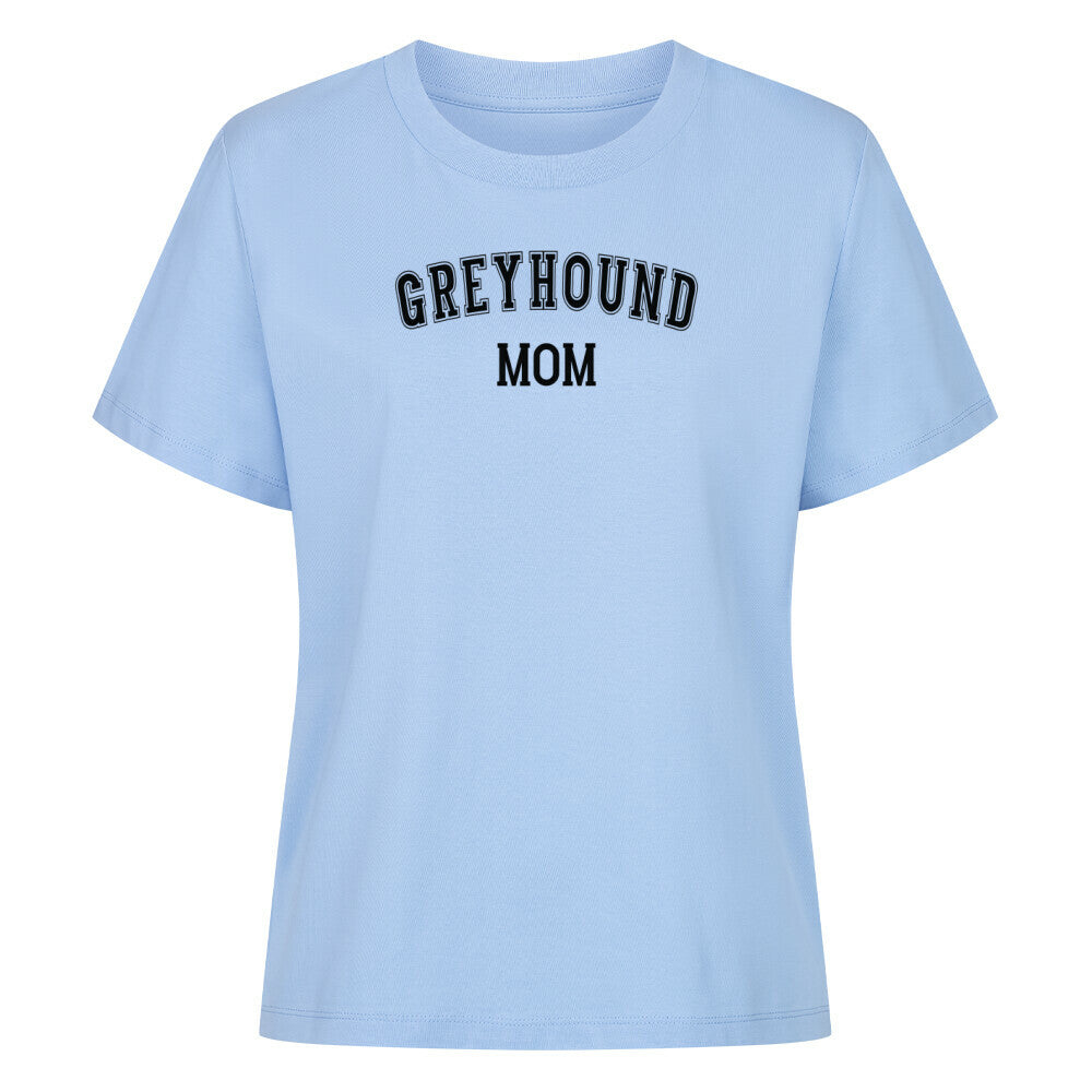 Premium Damen-Shirt "Greyhound - MOM" Sky Blue – hunde-shirt.de