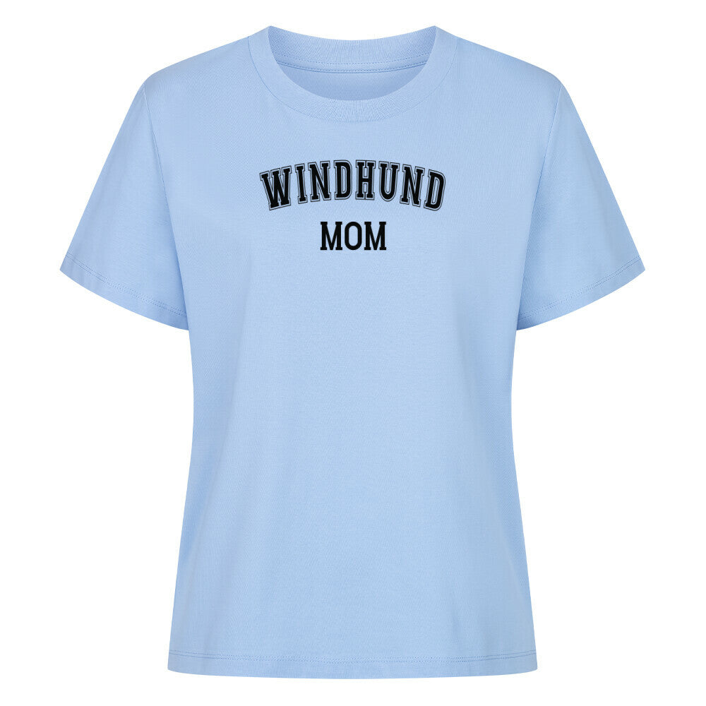 Premium Damen-Shirt "Windhund - MOM" Sky Blue – hunde-shirt.de