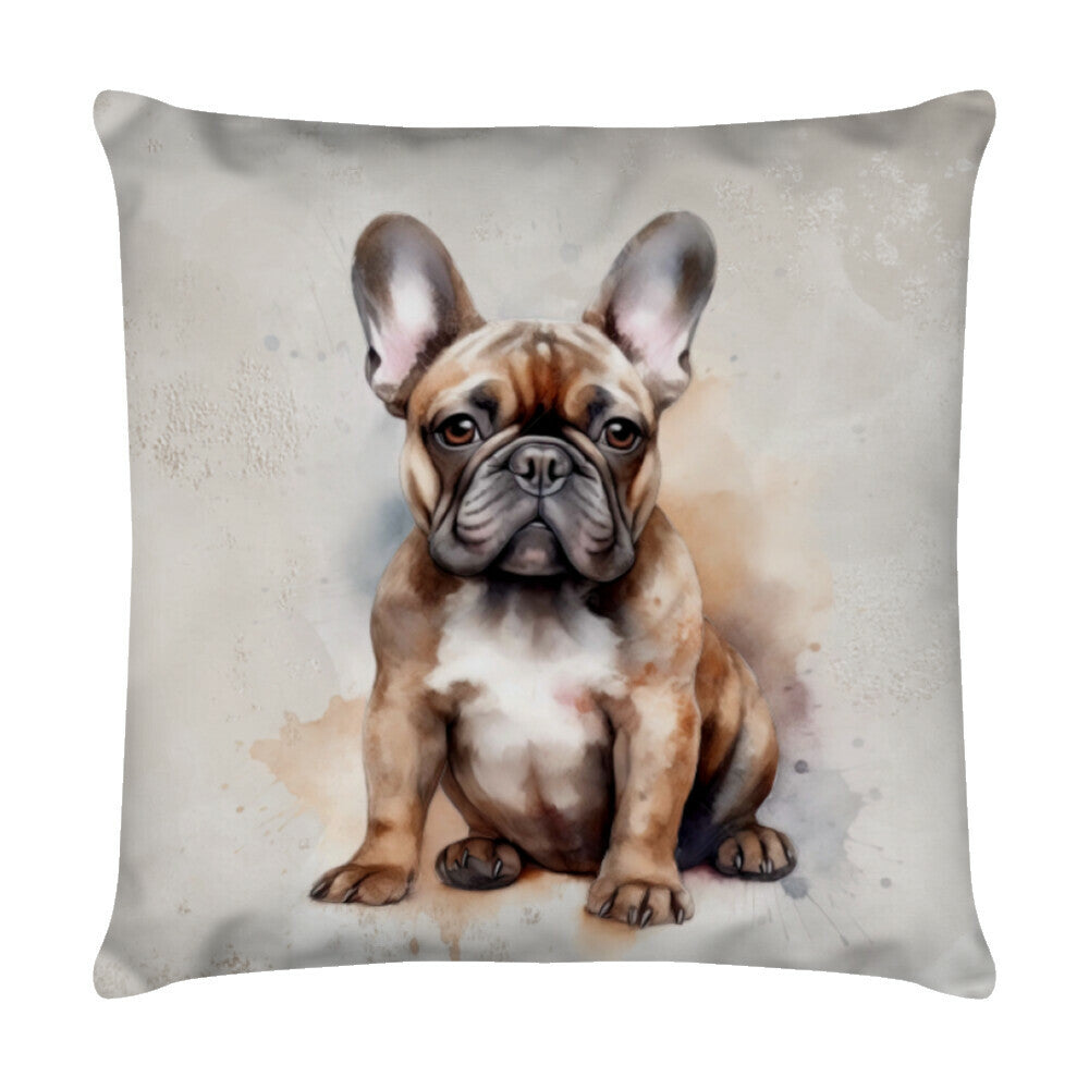 Kissen "Frenchie - Cutie" Weiß – hunde-shirt.de