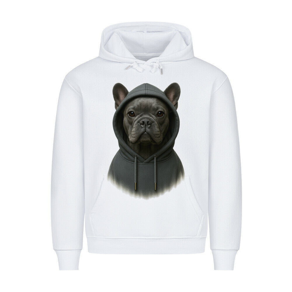 Premium Hoodie "Frenchie - Hooded" Weiß – hunde-shirt.de