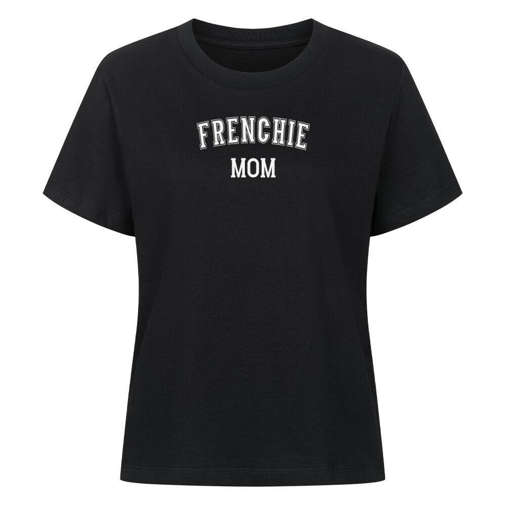 Premium Damen-Shirt "Frenchie - MOM" Schwarz – hunde-shirt.de