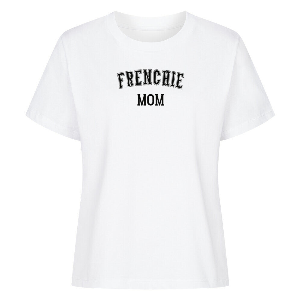 Premium Damen-Shirt "Frenchie - MOM" Weiß – hunde-shirt.de