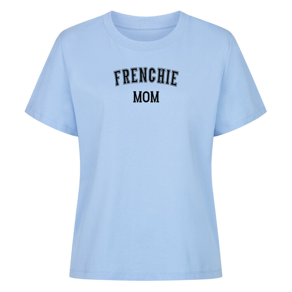Premium Damen-Shirt "Frenchie - MOM" Sky Blue – hunde-shirt.de