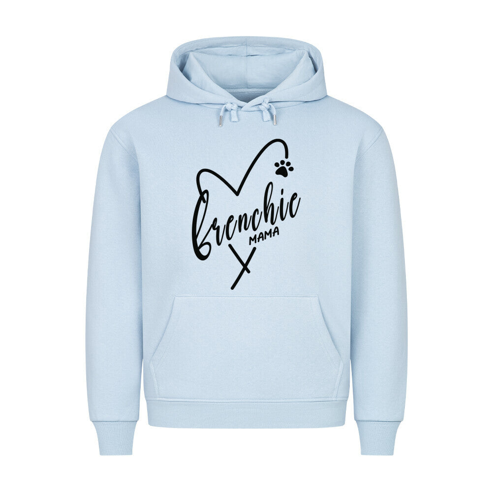 Premium Hoodie "Frenchie - MAMA" Babyblau – hunde-shirt.de