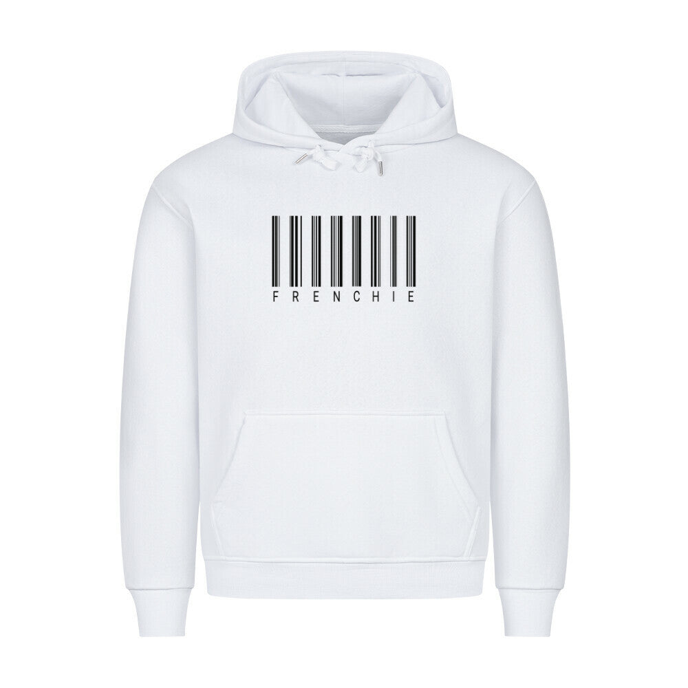Premium Hoodie "Frenchie - Scan" Weiß – hunde-shirt.de