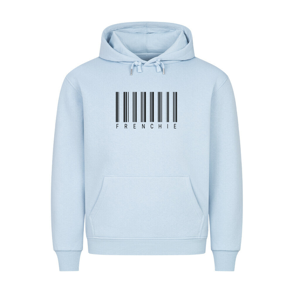 Premium Hoodie "Frenchie - Scan" Babyblau – hunde-shirt.de