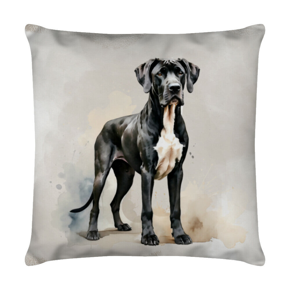 Kissen "Dogge - Stolz" Weiß – hunde-shirt.de