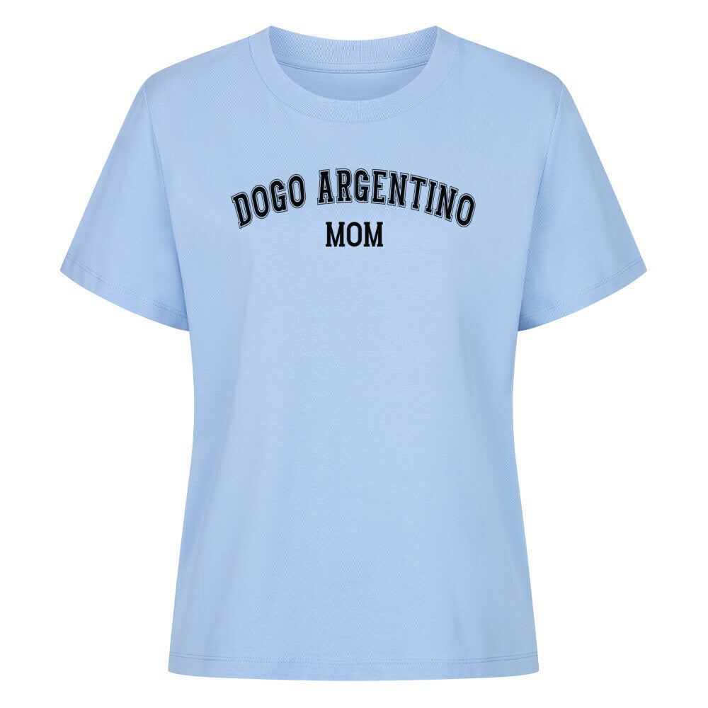 Premium Damen-Shirt "Dogo Argentino - MOM" Sky Blue – hunde-shirt.de