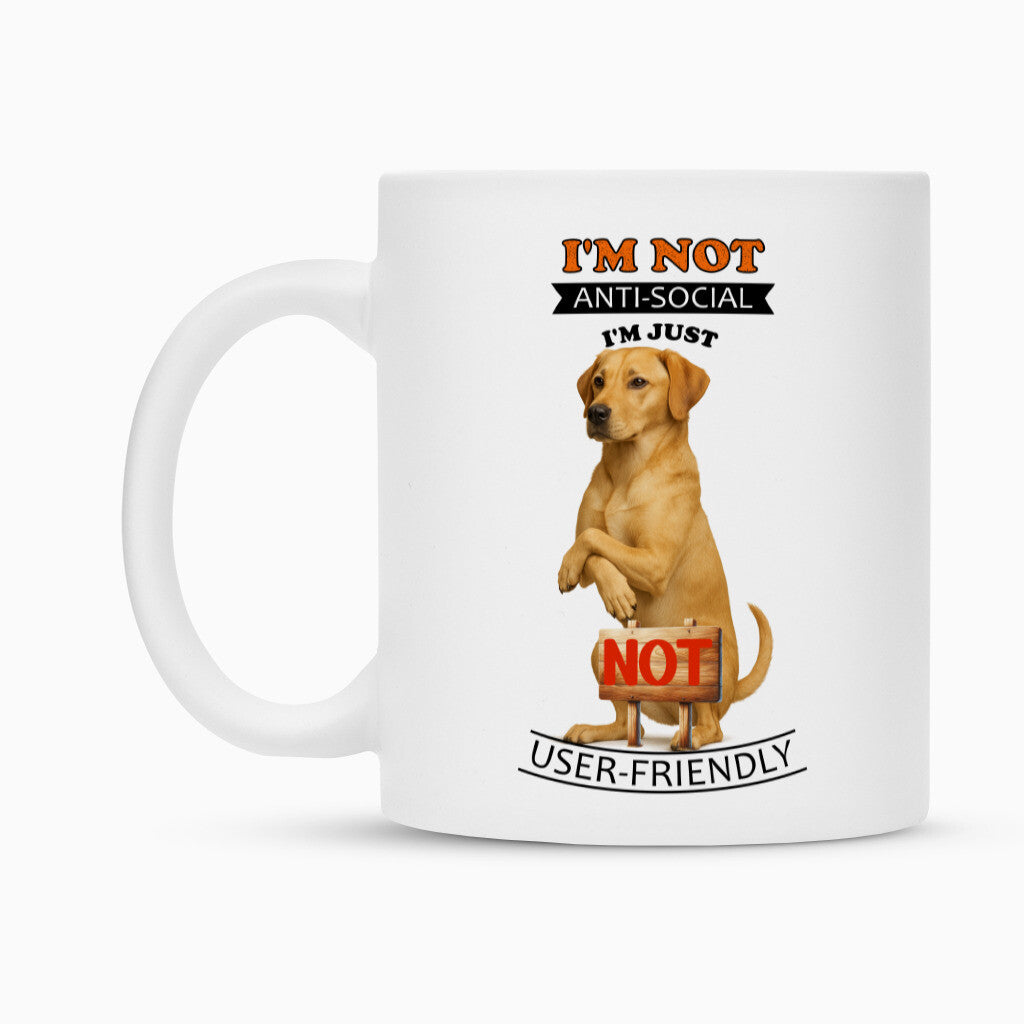 Tasse "Broholmer - Anti-Social" – hunde-shirt.de