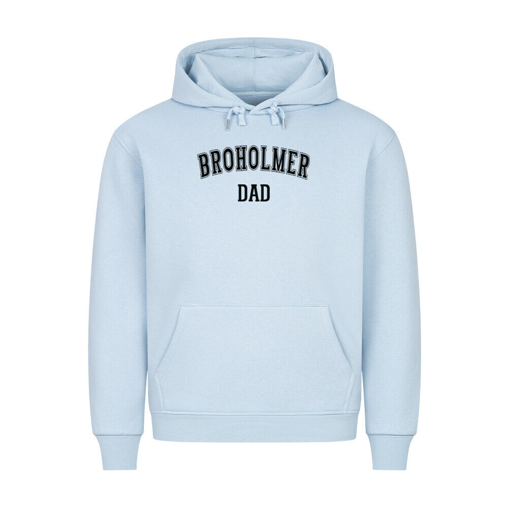 Premium Hoodie "Broholmer - DAD" Babyblau – hunde-shirt.de