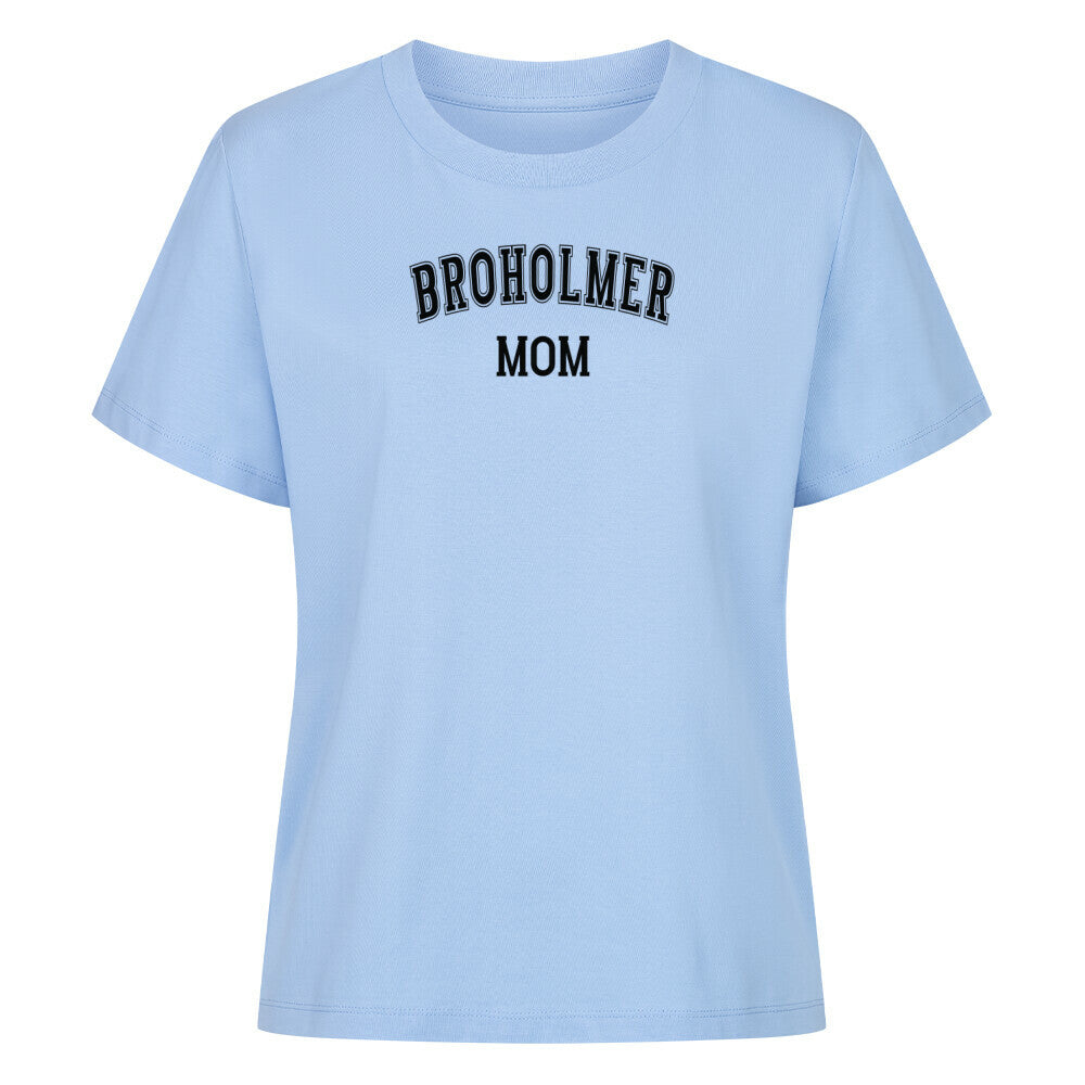 Premium Damen-Shirt "Broholmer - MOM" Sky Blue – hunde-shirt.de
