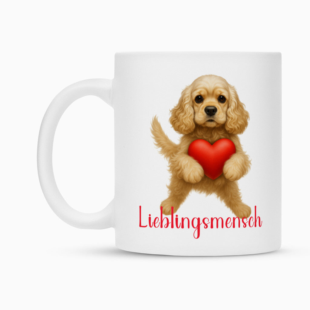 Tasse "American Cocker - Lieblingsmensch" – hunde-shirt.de