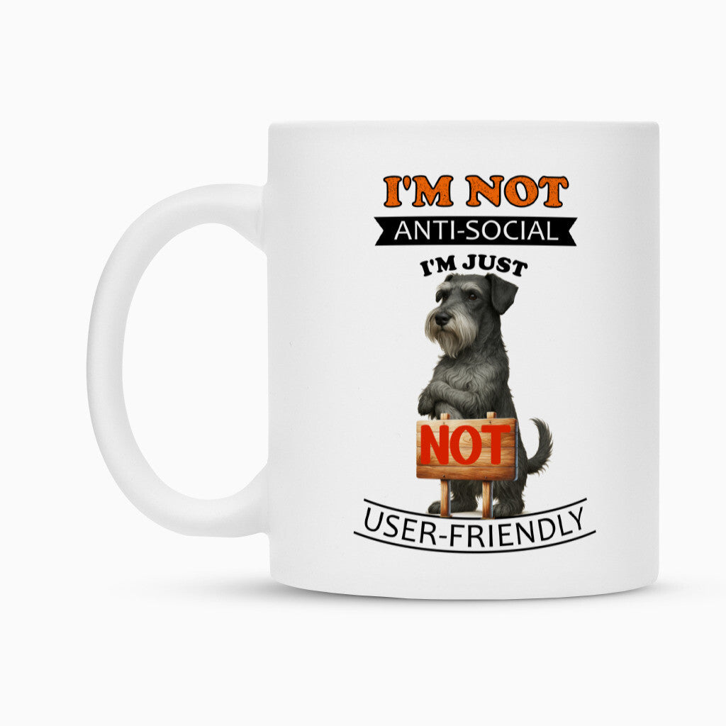 Tasse "Cesky Terrier - Anti-Social" – hunde-shirt.de