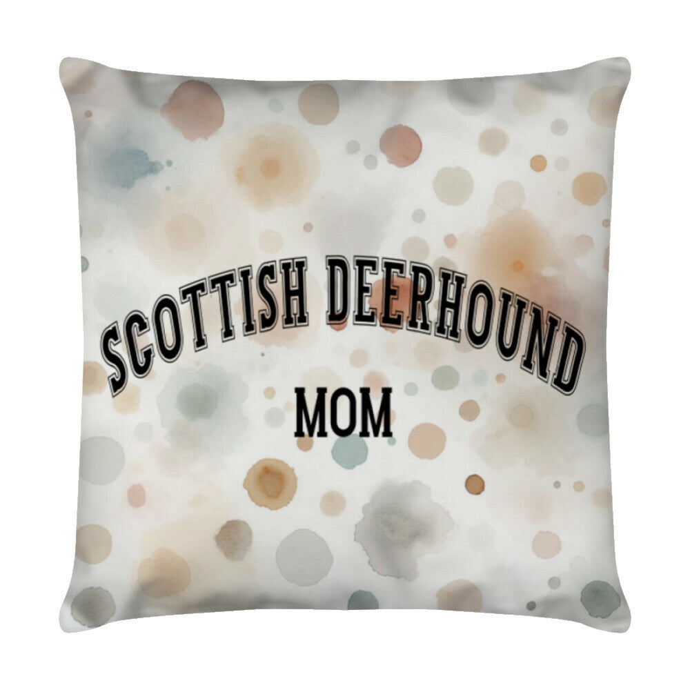 Kissen "Deerhound - MOM" Weiß – hunde-shirt.de