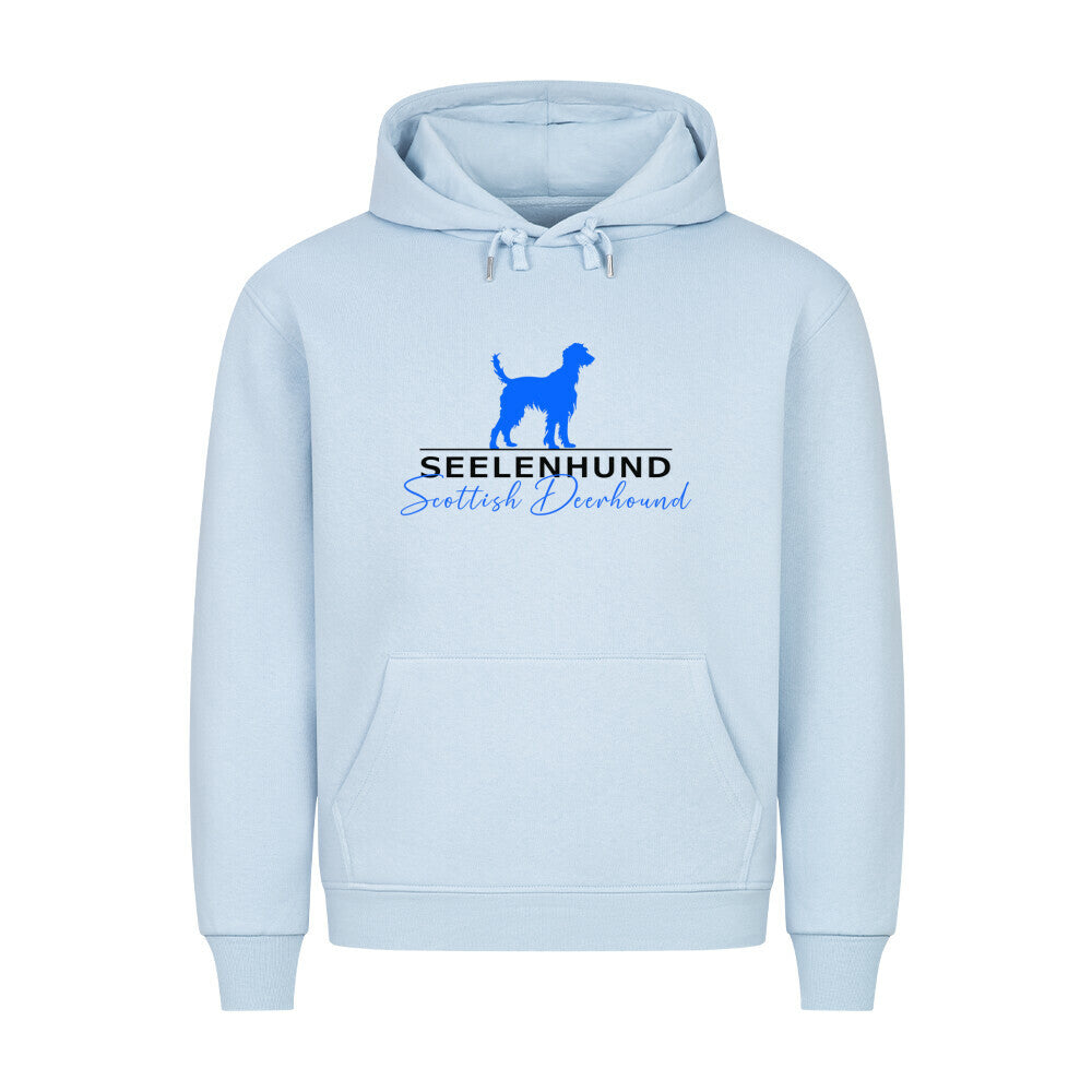 Premium Hoodie "Deerhound - Seelenhund" Babyblau – hunde-shirt.de