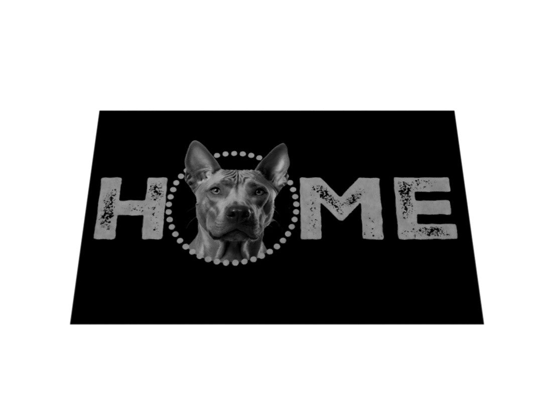 Fußmatte "Thai Ridgeback - HOME-Edition" Weiß – hunde-shirt.de