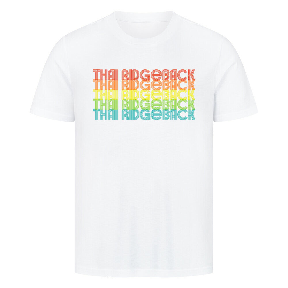 Premium T-Shirt "Thai Ridgeback - RETRO" Weiß – hunde-shirt.de