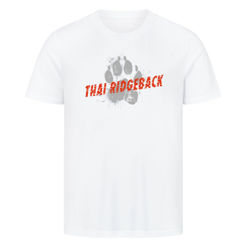 Premium T-Shirt "Thai Ridgeback - PAW" Weiß – hunde-shirt.de