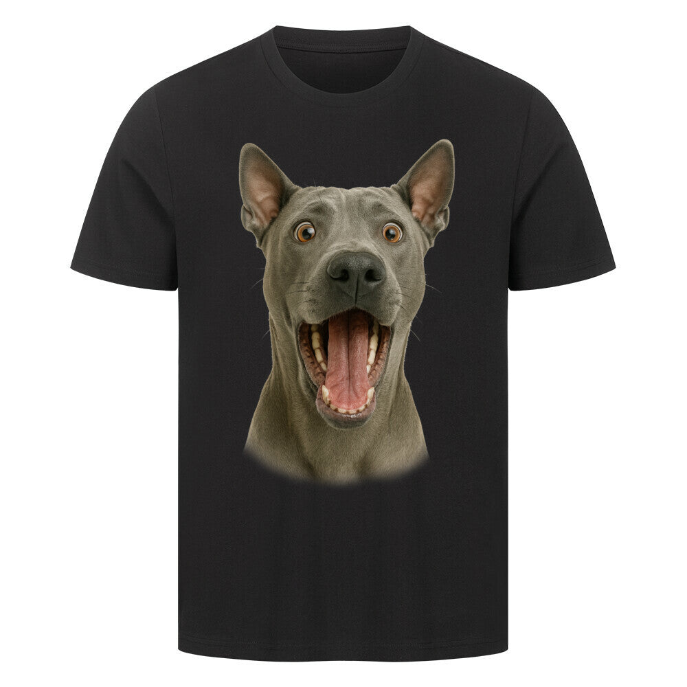 Premium T-Shirt "Thai Ridgeback - Crazy" Schwarz – hunde-shirt.de
