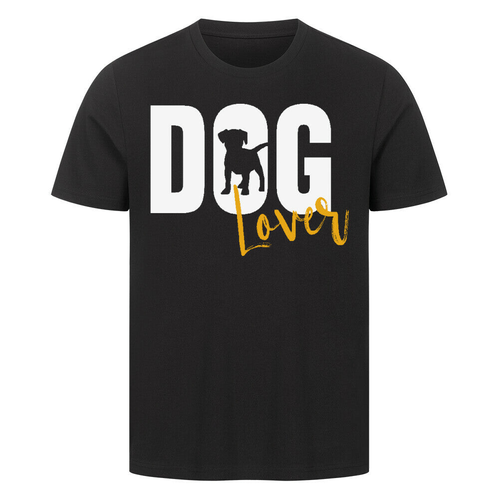 Premium T-Shirt "DOG Lover" Schwarz – hunde-shirt.de