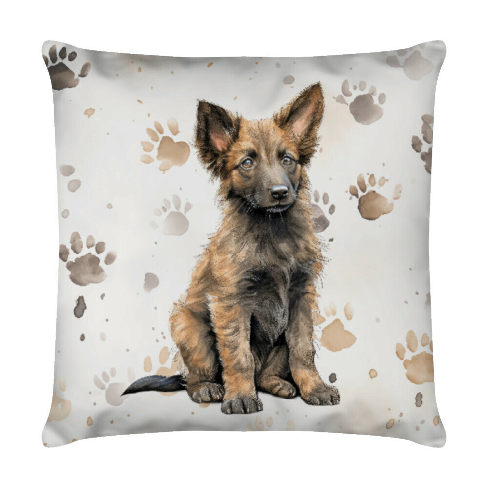 Kissen "Laekenois - Puppy Paws" Weiß – hunde-shirt.de