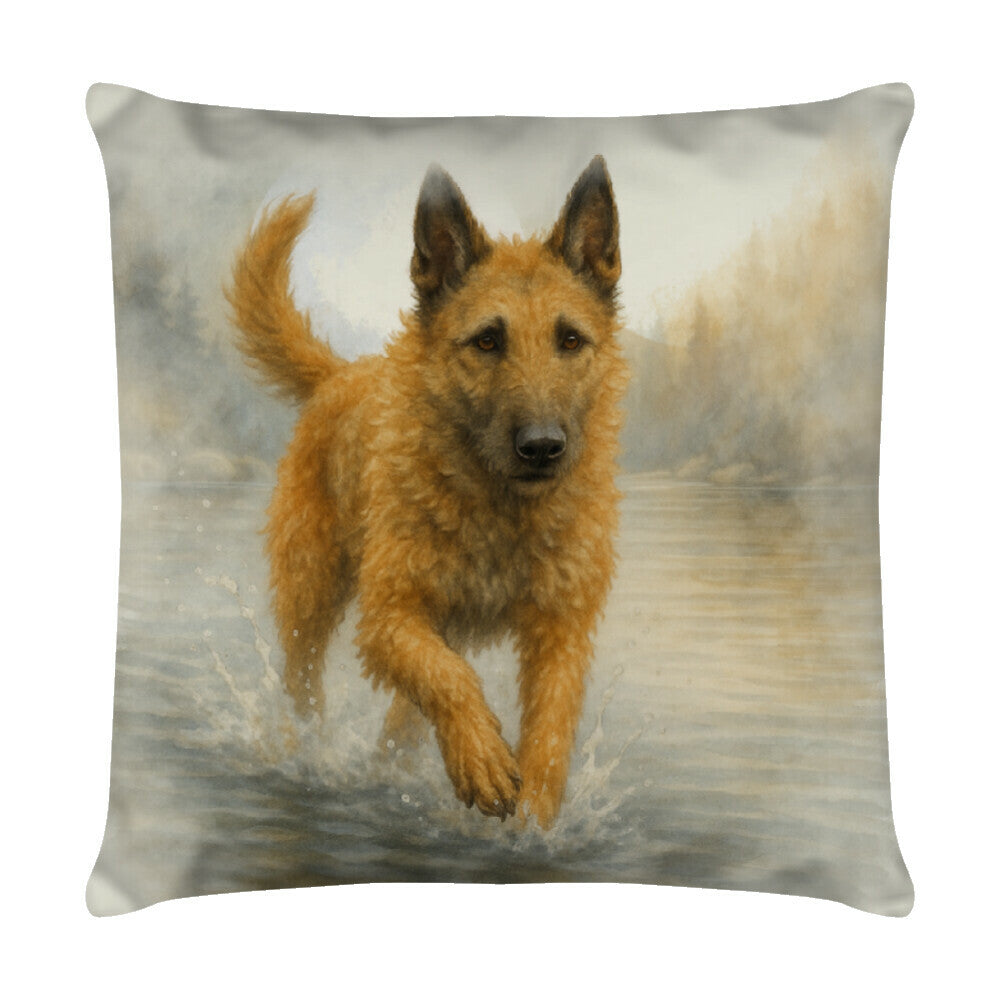 Kissen "Laekenois - Natur" Weiß – hunde-shirt.de