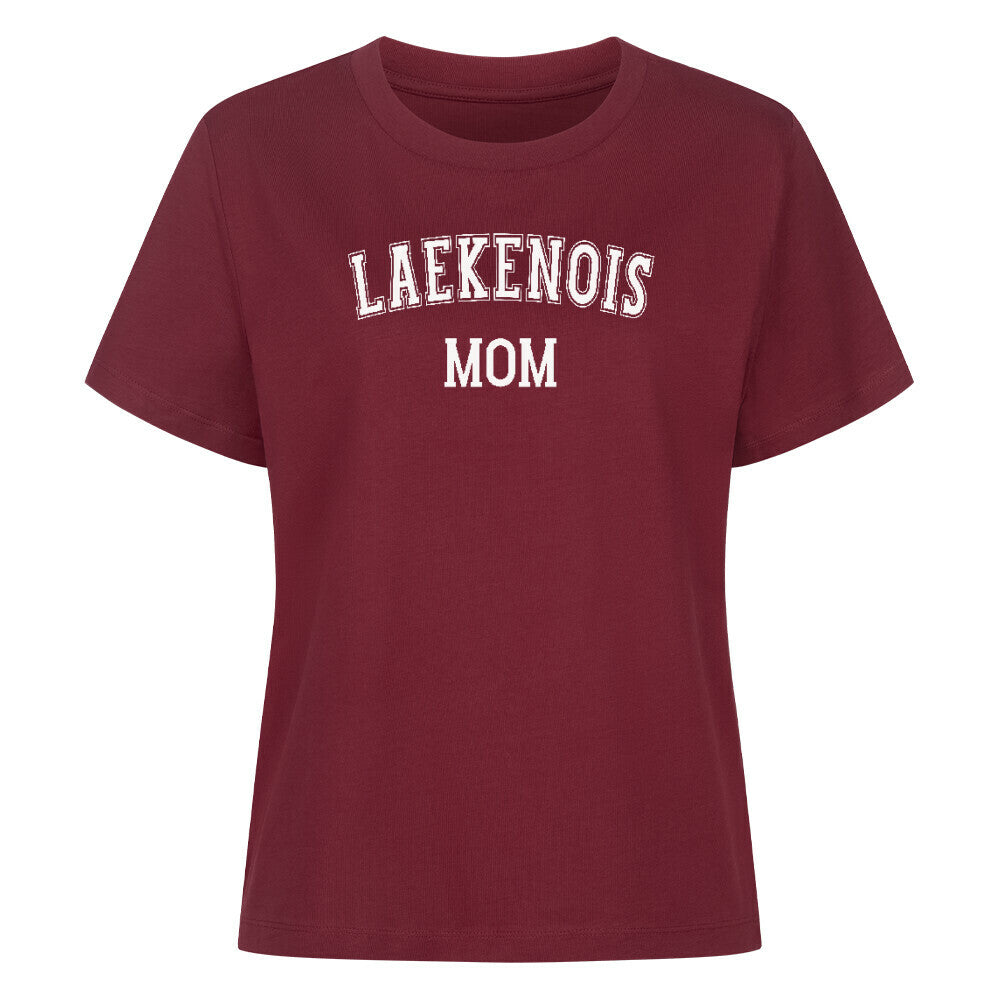 Premium Damen Shirt "Laekenois - MOM" Burgunder – hunde-shirt.de