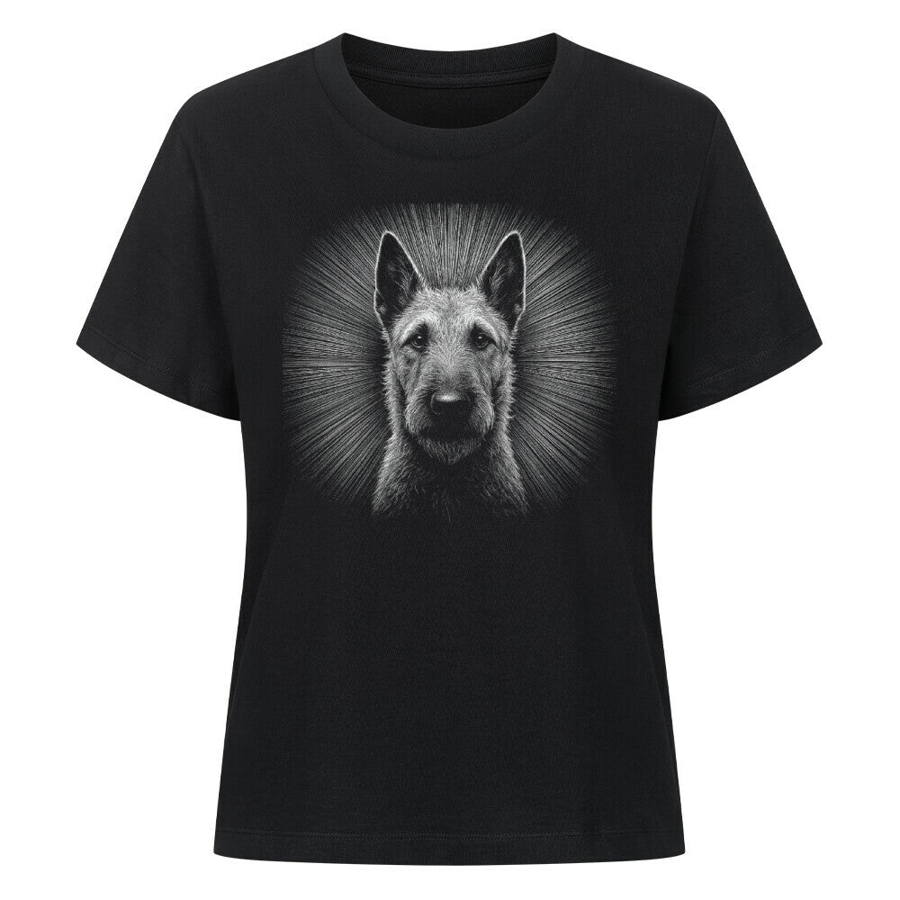Premium Damen Shirt "Laekenois - Shine" Schwarz – hunde-shirt.de