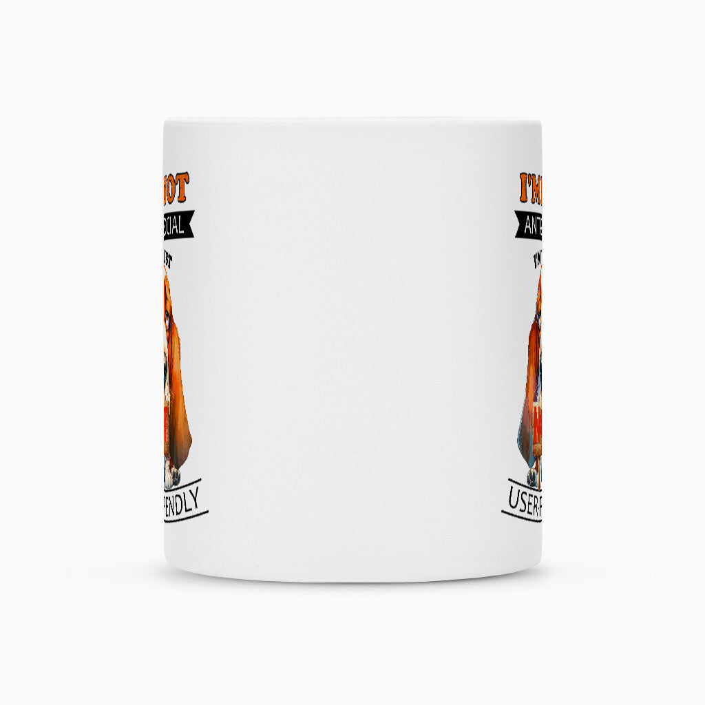 Tasse "Basset - Anti-Social" – hunde-shirt.de